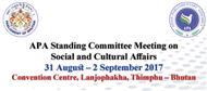 APA Standing Committee Meeting on Social and Cultural Affairs (2017-Bhutan)